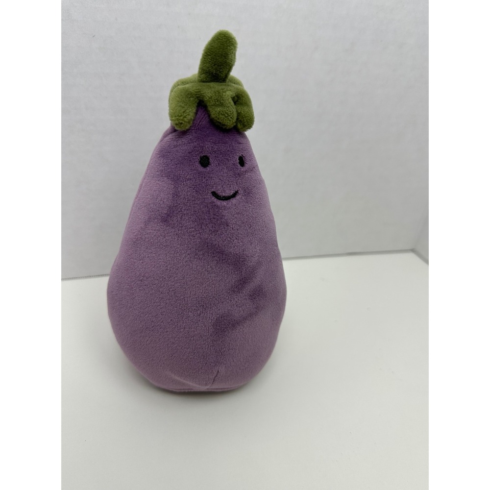 Jellycat Vivacious Eggplant Purple Vegetable Plush Stuffed Animal Small